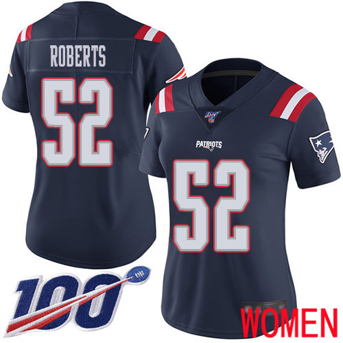 New England Patriots Football #52 100th Season Limited Navy Blue Women Elandon Roberts NFL Jersey->youth nfl jersey->Youth Jersey
